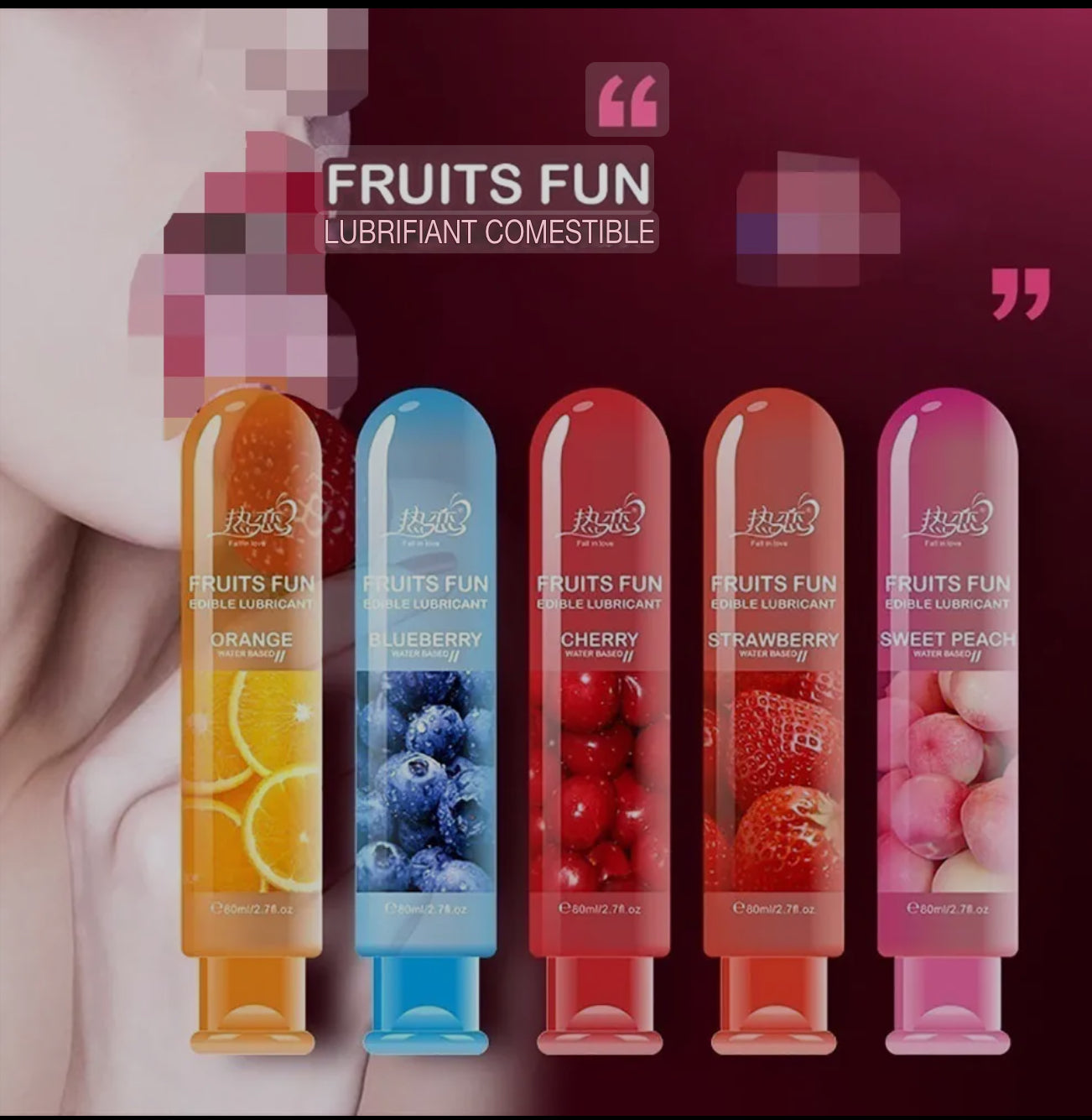 Lubrifiant Comestible Fruité – Douceur & Plaisir Naturel