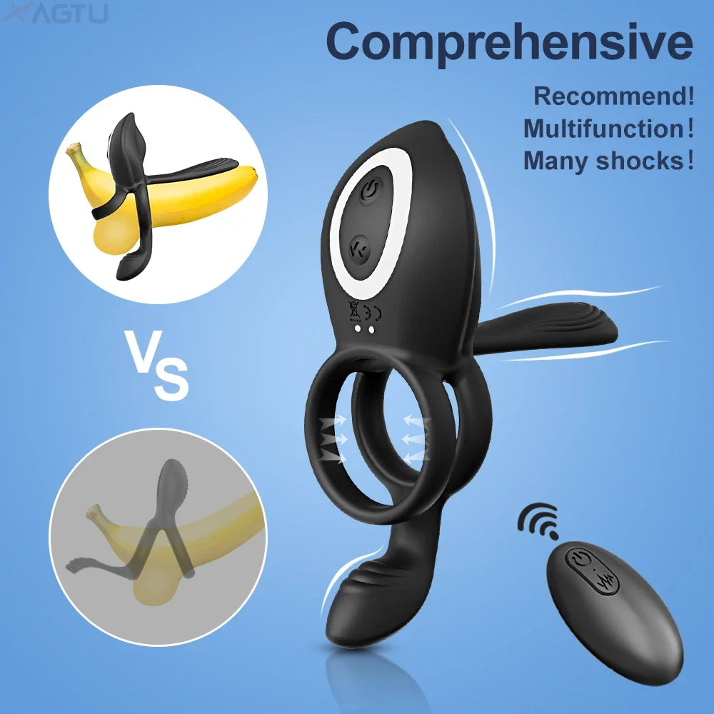 💥 Cockring Vibrant Retard & Plaisir Intense – Duo Explosif